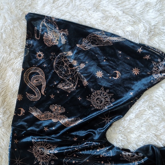 Blackmilk Harry Potter Magic Sky Velvet Swan Kimono - Picture 11 of 15